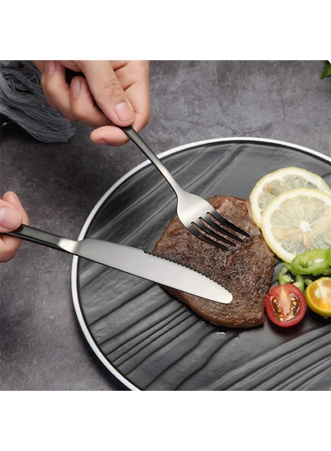 HOMESTAR Travel Silverware Set With Case, Portable And Reusable Lunch Utensils Set For Work, Travel Silverware, Cutlery Set For Lunch Box, Bento Box Utensils Set, Spoon, Fork, And Chopsticks, Black - Image 2