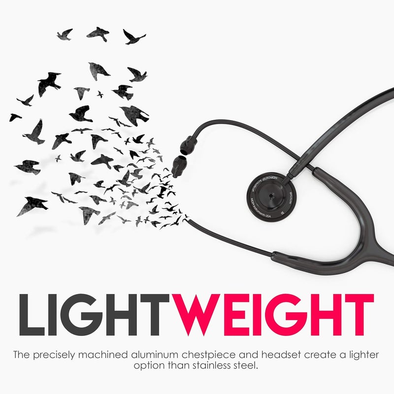 MDF Instruments ستيثوسكوب MDF أكوستيكا ديلوكس خفيف الوزن ذو رأسين - أداة تشخيصية متميزة - Image 3