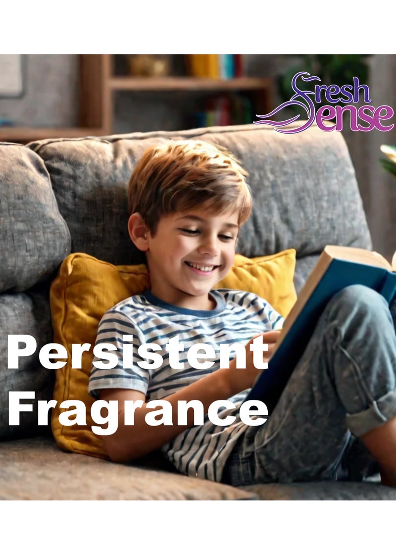 فريش سينس عبوة معطر هواء معاد تعبئته - عبوة من 6 × 260 مل - بخاخ معطر هواء أوتوماتيكي برذاذ تلقائي أرجواني للمنزل الحمام المرحاض المكتب يحيد الروائح الكريهة فريش سينس - Image 4