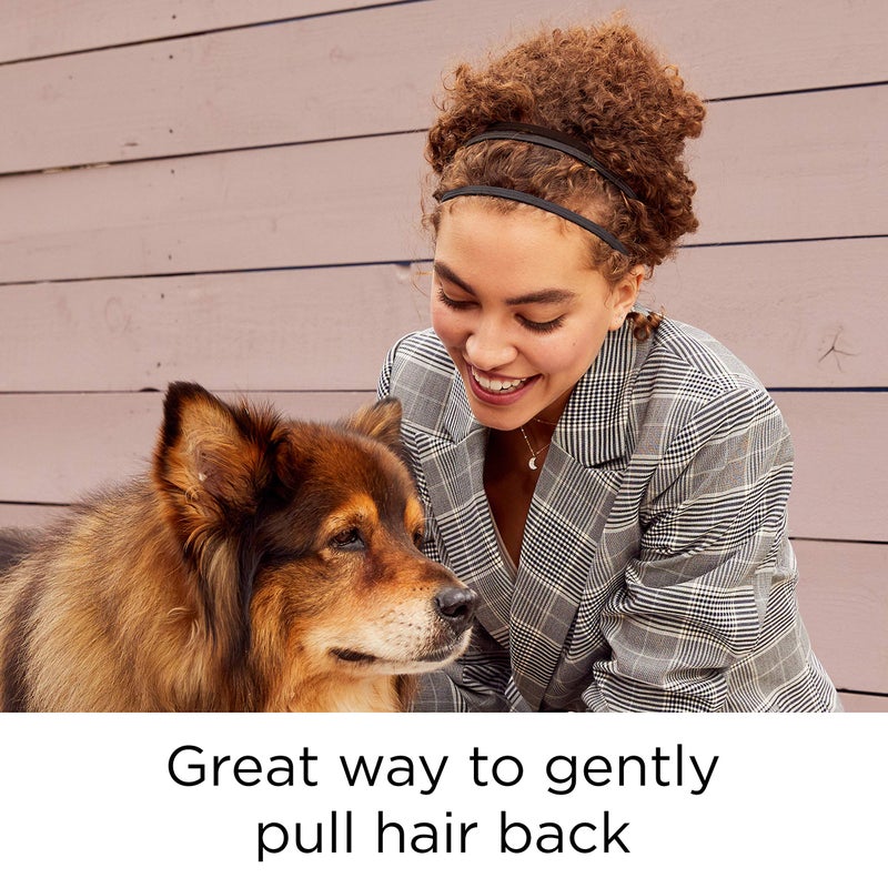 GOODY Women's Ouchless Thin Hair Flat Narrow Headwrap, Black, 6 Count - Image 4