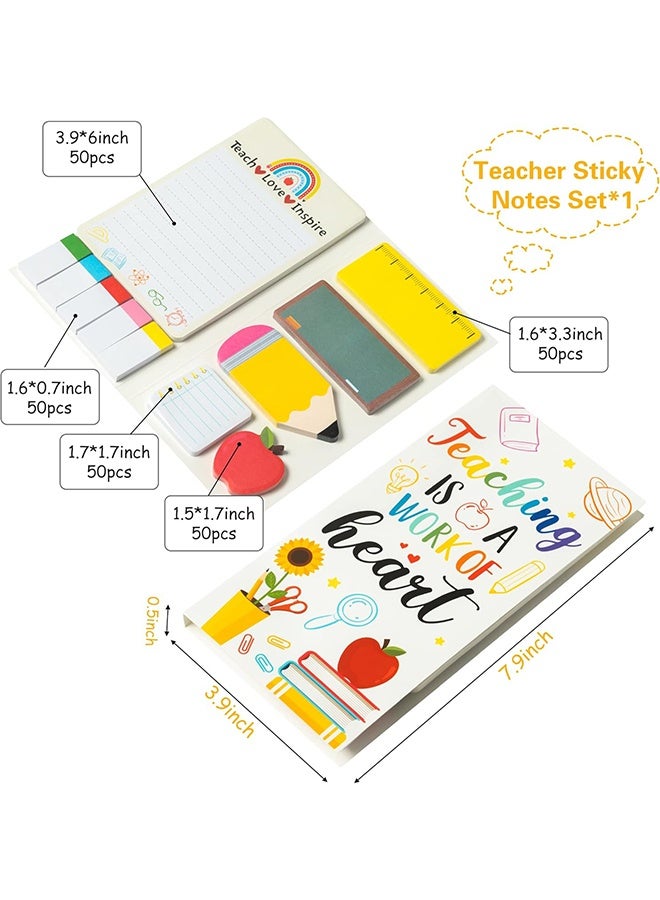 أورجنيزر مجموعة ملاحظات لاصقة، سبورة، دفاتر ملاحظات ذاتية اللصق، هدايا تقدير للمعلمين، دفاتر ملاحظات للكتابة، لوازم مكتبية مدرسية - Image 3