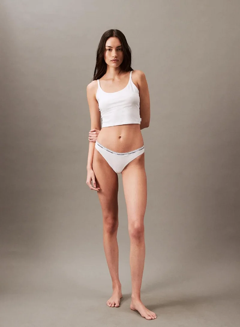 Calvin Klein WHITE Thong - Modern Logo for Women | Best Price UAE