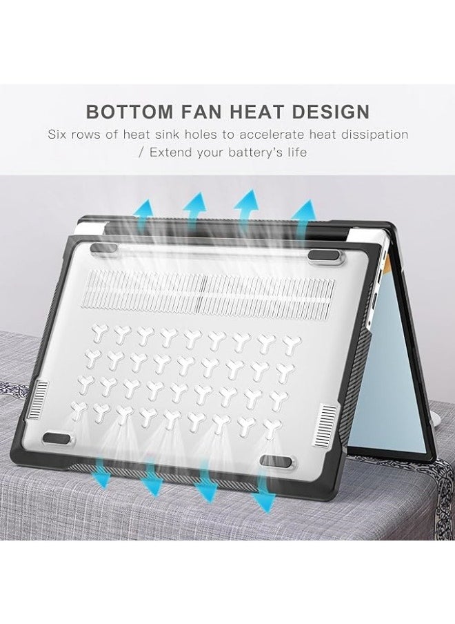 Generic - Case Compatible with Huawei MateBook D14 2024/2023, Frosted Translucent Matte Anti-Fingerprint Shockproof Ultra-thin Anti-Slip Protective Laptop Cover Shell - Image 1