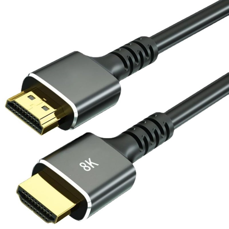 8K HDMI Cable 2.1, 6.6FT/2M, 48Gbps, High Speed for 8K 60Hz, 4K 120Hz, Compatible with PS5, TV, and More - Image 1