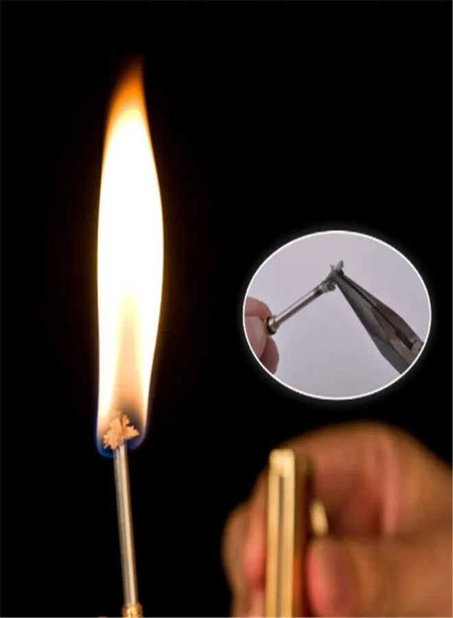 Permanent Match Keychain Lighter,Keychain Flint Metal Matchstick Fire Starter, Forever Metal Match Lighter, Waterproof Flint Fire Starter - Image 4