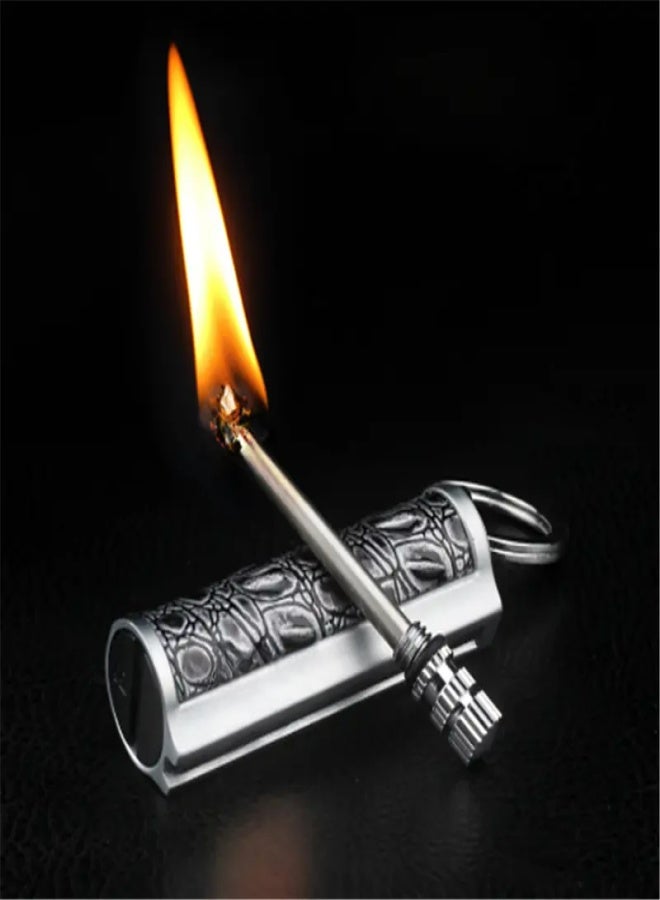 Permanent Match Keychain Lighter,Keychain Flint Metal Matchstick Fire Starter, Forever Metal Match Lighter, Waterproof Flint Fire Starter - Image 5