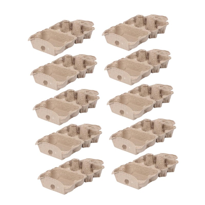 10 Paper Egg Cartons For Fridge Storage And Dispenser Trays 6 Pack - Image 2