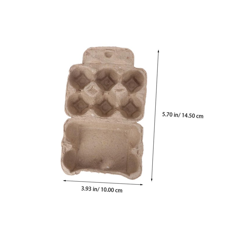10 Paper Egg Cartons For Fridge Storage And Dispenser Trays 6 Pack - Image 3