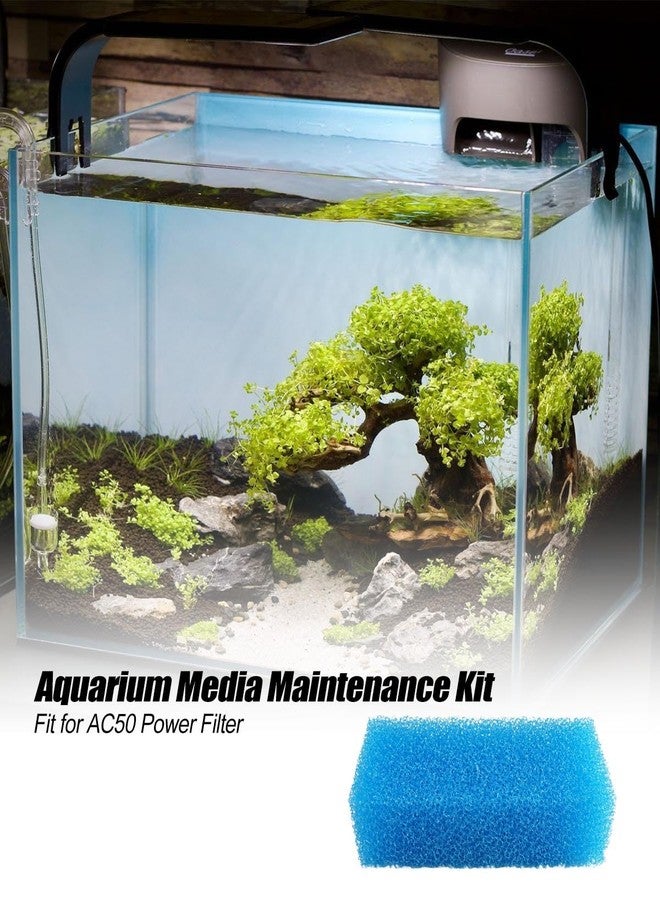 GUXPCH Aquarium Media Maintenance Kit Replacement Fits for AC50 Power Filter, Includes 4 Foam Filters, 4 Carbon Sponge Filters, 4 Intake Strainer Sponges, 4 Pack Ceramic Rings - Image 2