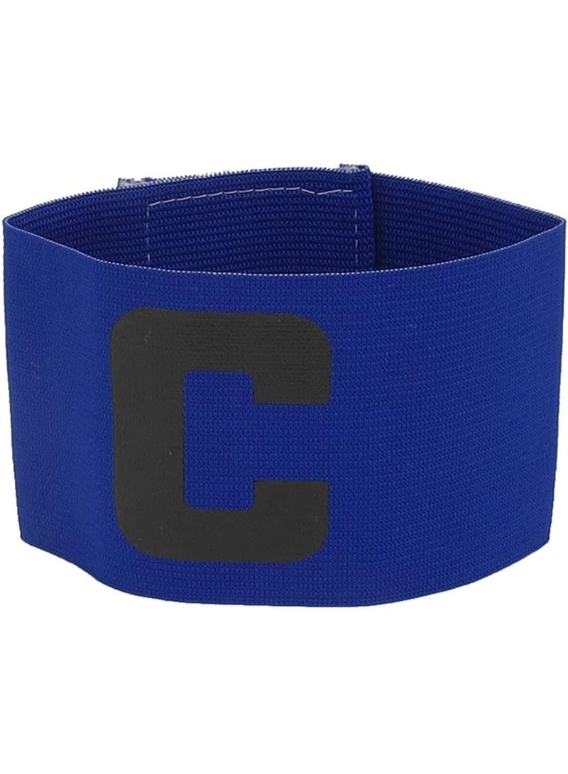 شارة قائد كرة القدم مرنة متعددة الألوان قابلة للتعديل للشباب والكبار، أزرق - Image 1