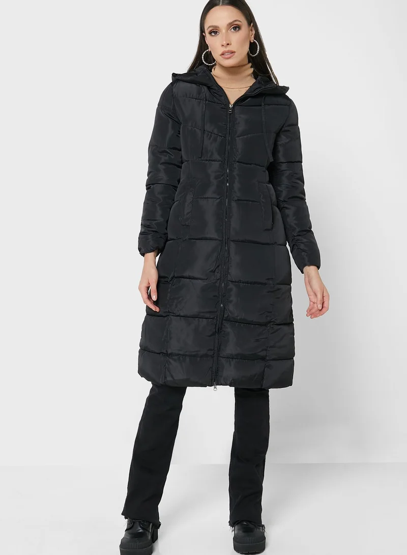 ELLA Puffed Zipper Coat