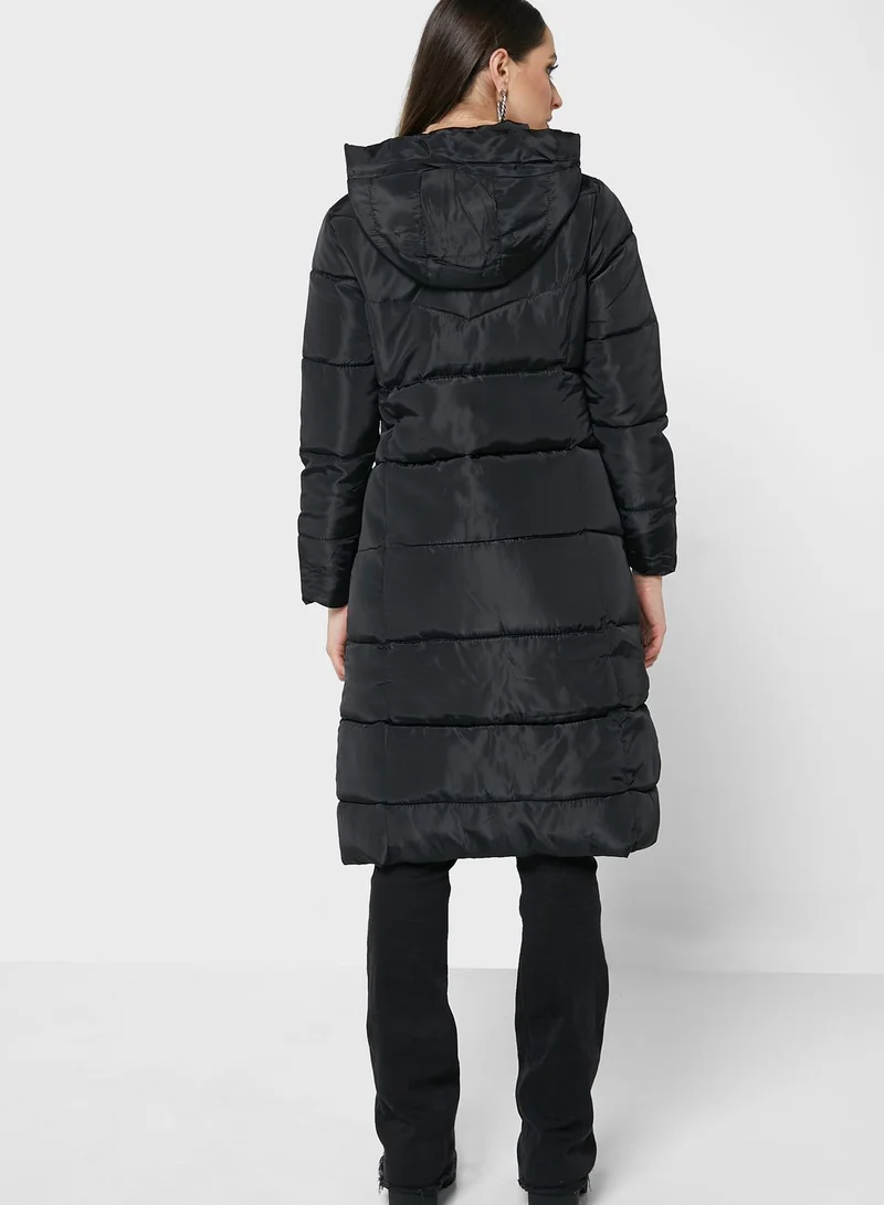 ELLA Puffed Zipper Coat