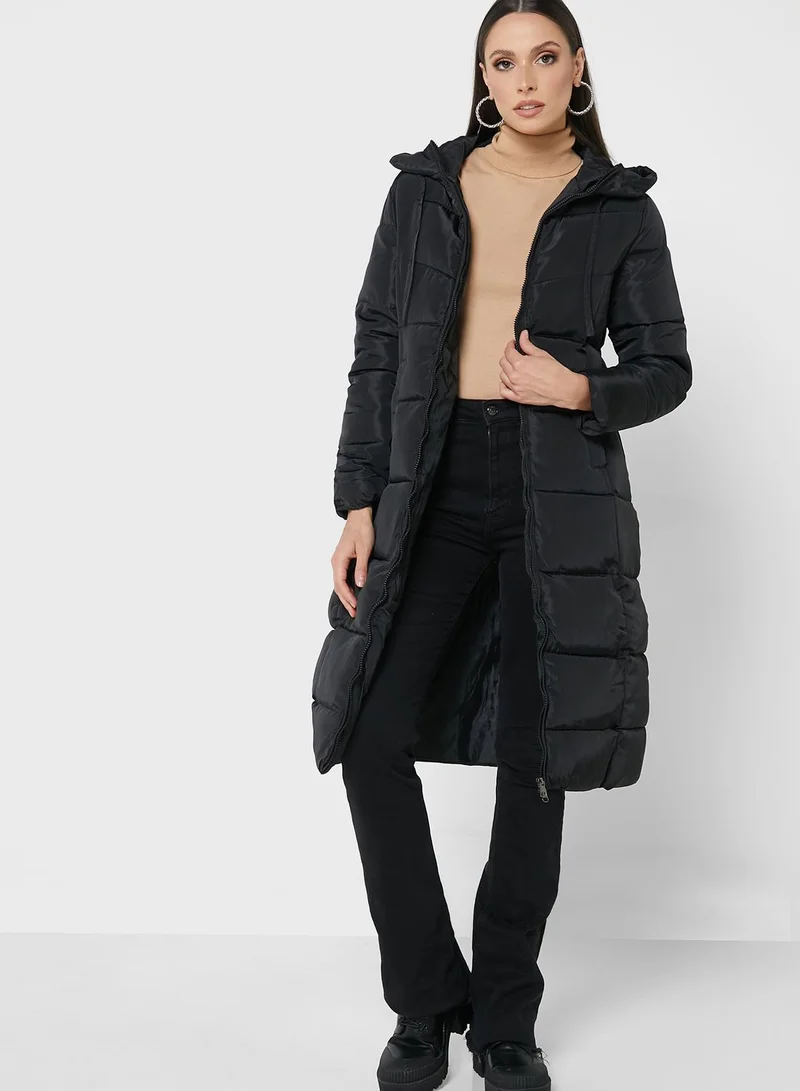 ELLA Puffed Zipper Coat