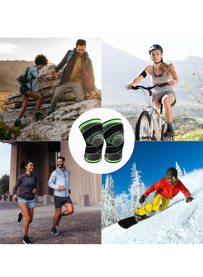 بيروي كم ضاغط للركبة، [2 عبوة] مثبتات ركب قابلة للتعديل مع دعامة للركبة بحزام للركبة للركض وكرة السلة والتهاب المفاصل وتخفيف آلام المفاصل والتعافي من الإصابات - Image 5