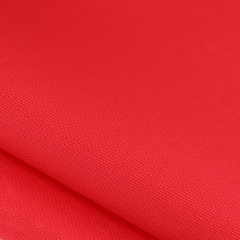 KCS 19" x 28" 18CT Counted Cotton Aida Cloth Cross Stitch Fabric (Red) - Image 1