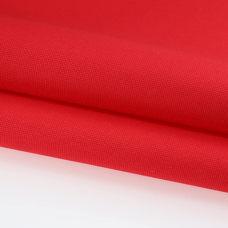 KCS 19" x 28" 18CT Counted Cotton Aida Cloth Cross Stitch Fabric (Red) - Image 3
