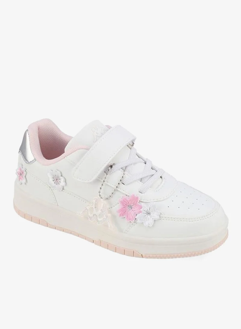 كابا Girls Hook & Loop Ankle School Sneakers