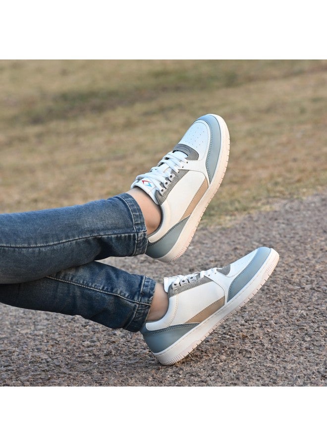 Cruiser Men's Augustus White-Blue Sneakers_7 UK (2505-2) - Image 3