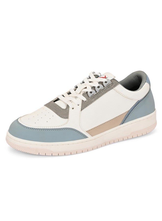 Cruiser Men's Augustus White-Blue Sneakers_7 UK (2505-2) - Image 1