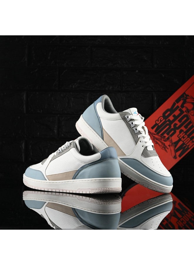 Cruiser Men's Augustus White-Blue Sneakers_7 UK (2505-2) - Image 2