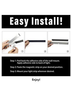 RATSAW 3 Pack Motion Sensor Light Bar Night Light for Room Stick-On Anywhere Wireless Battery Operated 10 LEDs Closet Lights Wardrobe Lighting LED Light White  - Image 5