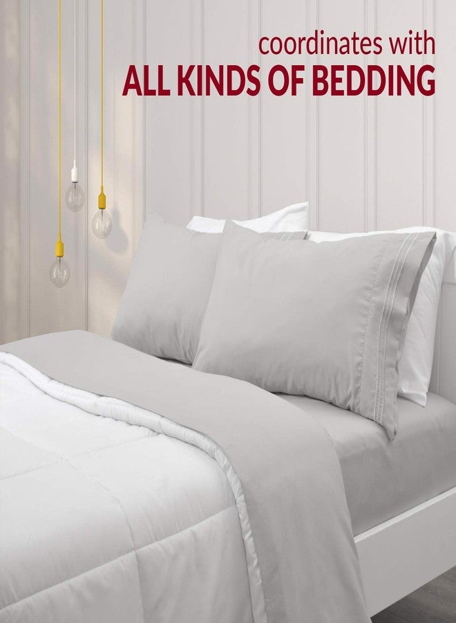 Mellanni Pillow Cases Set - 4 PC Iconic Collection Pillowcases - Hotel Luxury, Extra Soft, Cooling Pillow Covers - Wrinkle, Fade, Stain Resistant (Standard/Queen 20" x 30", White) - Image 5