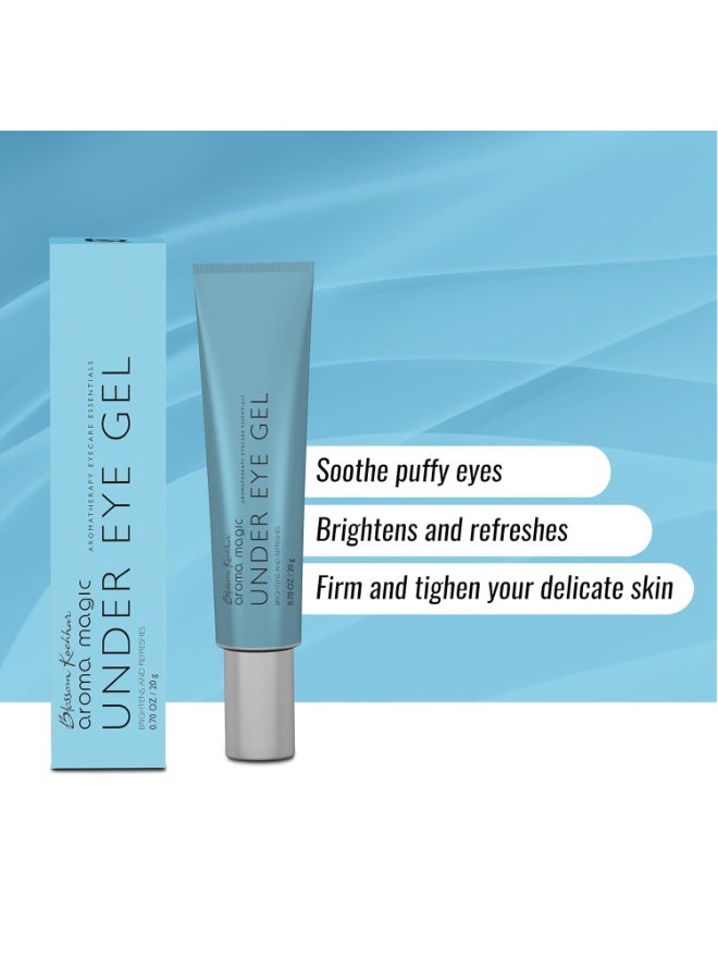 Aroma Magic Under Eye Gel | Brightens & Refreshes, Reduces Dark Circles for Lightens, Tightens & Puffiness | with cucumber, green tea, lemon, & centella For Women & Men | 20 gm - Image 2