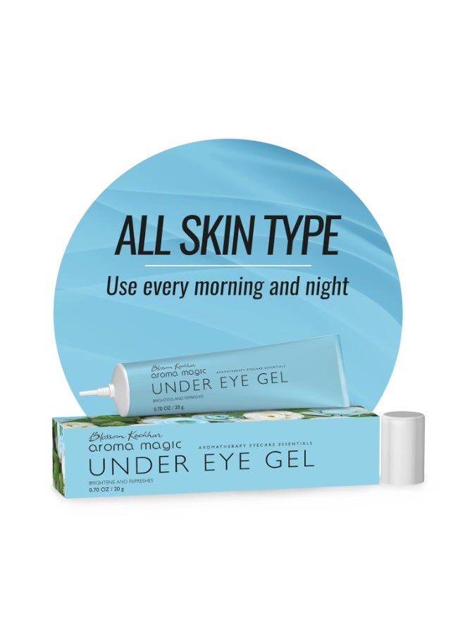 Aroma Magic Under Eye Gel | Brightens & Refreshes, Reduces Dark Circles for Lightens, Tightens & Puffiness | with cucumber, green tea, lemon, & centella For Women & Men | 20 gm - Image 1