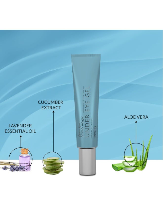 Aroma Magic Under Eye Gel | Brightens & Refreshes, Reduces Dark Circles for Lightens, Tightens & Puffiness | with cucumber, green tea, lemon, & centella For Women & Men | 20 gm - Image 4