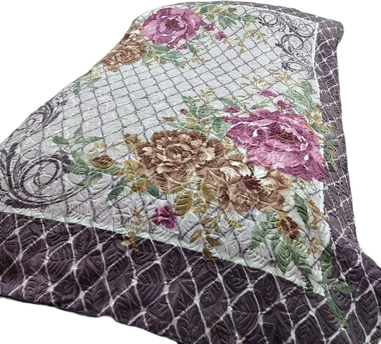 MERINOS Fashion Double Mink Blanket (200X240)-ABEL Purple