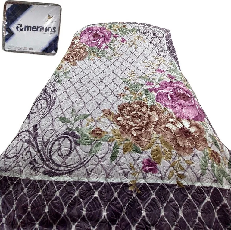 MERINOS Fashion Double Mink Blanket (200X240)-ABEL Purple
