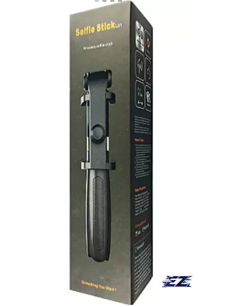 ELTRAZONE Wireless Selfie Stick (Black) with Remote Control – Portable and Adjustable Smartphone Holder for Android & iOS - Image 4