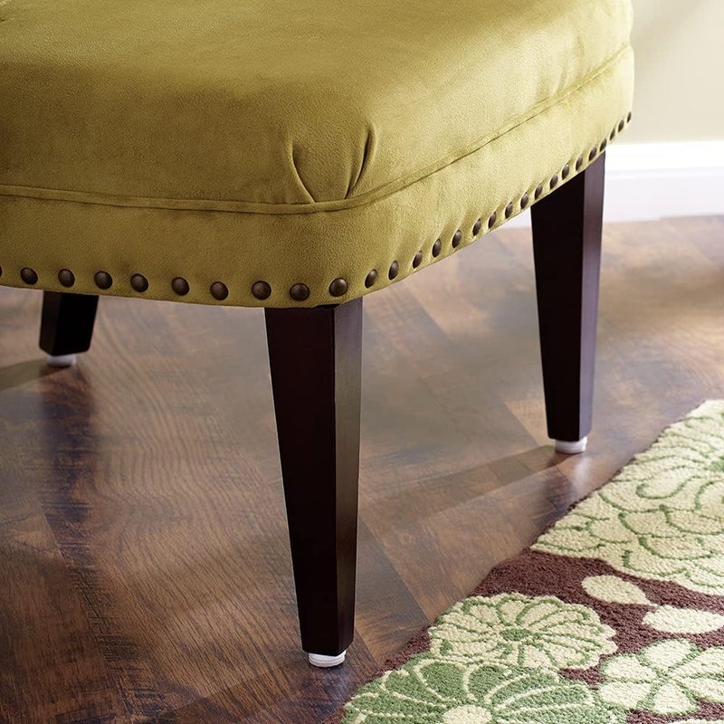 SoftTouch أغطية الأثاث الناعمة 1 18 بوصة مع مسامير لحماية الأسطح للأثاث الخشبي أبيض 8 عبوات - Image 2