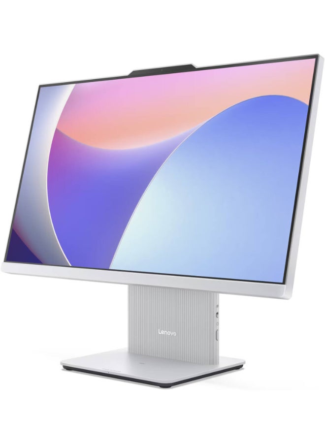 Lenovo (Upgraded Version) IdeaCentre AIO With 23.8-Inch  Display, Core i5-13420H Processor/8GB RAM/512GB SSD/Intel UHD Graphics/DOS(Without Windows)  Luna English Luna Grey - Image 3