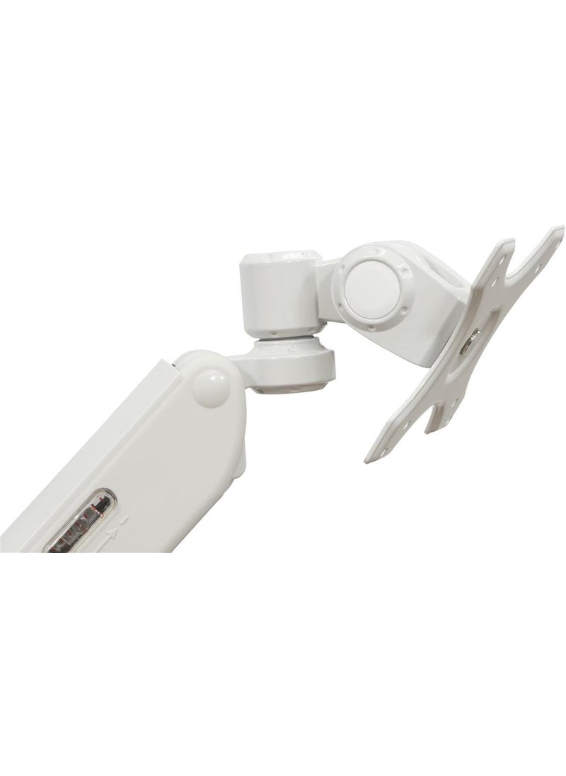 Displays2go Displays2go Wall Mounted Computer Station Monitor Mount CPU Holder Adjustable Arms DWSSW01WT  - Image 5