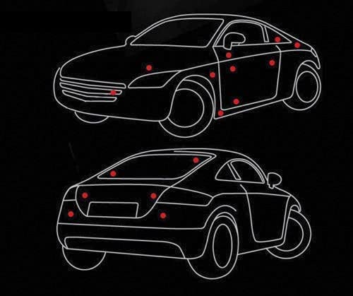 OAN G-T LINE Decals Car Emblem Sticker Badge for Vehicle Truck Front Fenders Bumper Side Window Trunk Boot Tailgate (Red with Black) - Image 4