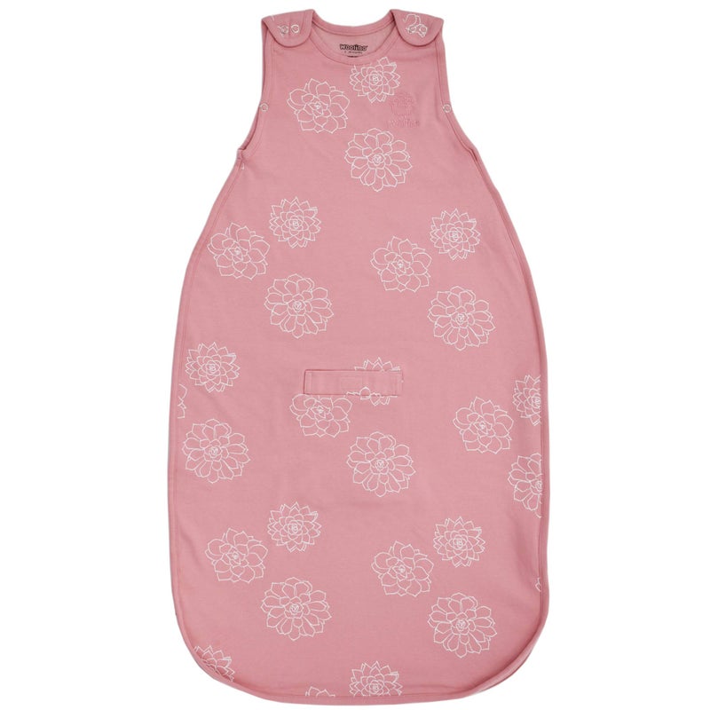 Woolino Woolino Merino Wool and Organic Cotton Ultimate Baby Sleep Sack 4 Season Baby Wearable Blanket TwoWay Zipper Adjustable Sleeping Bag Universal Size 224 Months Succulent 