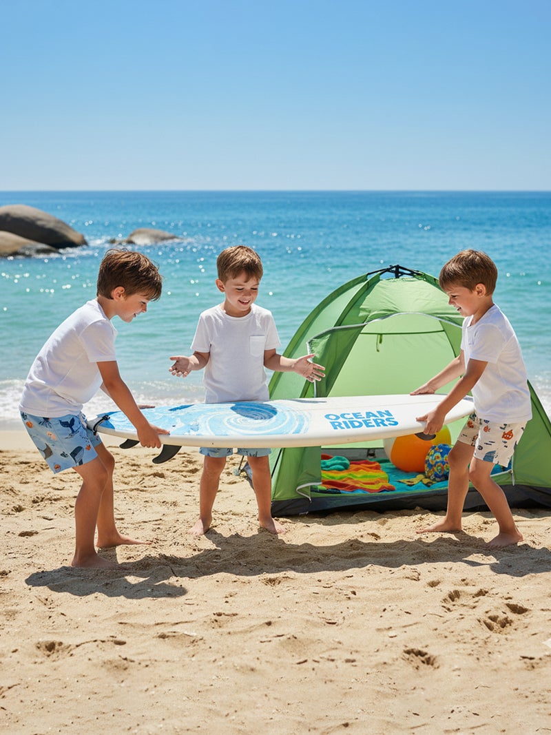 Toddler Boys Summer Swim Trunks Crab Octopus Print Quick Dry Swim Board Shorts Beachwear - Image 5