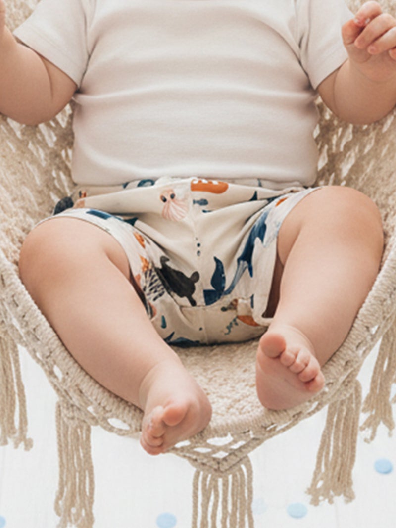 Toddler Boys Summer Swim Trunks Crab Octopus Print Quick Dry Swim Board Shorts Beachwear - Image 3