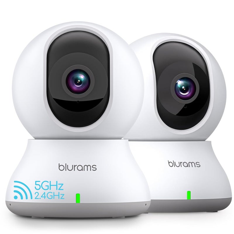 blurams Security Camera 2K Baby Monitor Dog Camera 360degree for Home Security White2Pack - Image 2