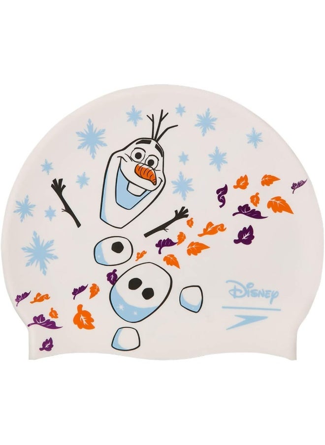 speedo قبعة سباحة بشعار Frozen 2 Olaf باللون الأبيض/الأزرق  - Image 2