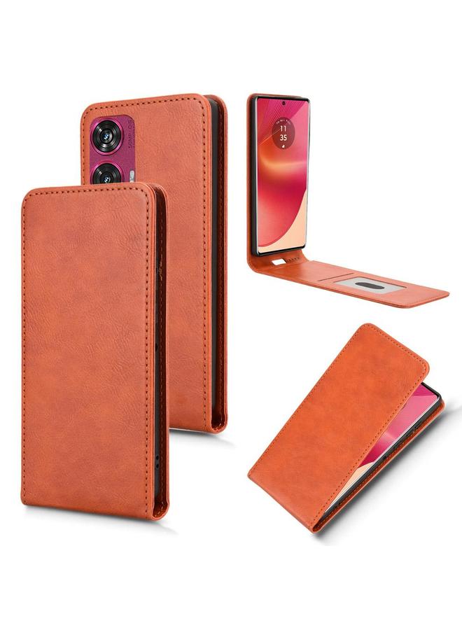 S-TOP Case For Motorola Edge 50 Fusion 5G Magnetic Vertical Flip Leather Phone Case - Image 1