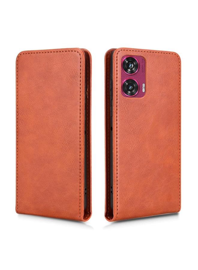 S-TOP Case For Motorola Edge 50 Fusion 5G Magnetic Vertical Flip Leather Phone Case - Image 2