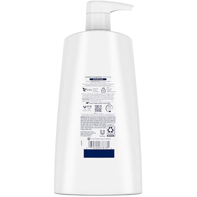 Dove HAIR NOURISHING RITUALS FRESH COCONUT CONDITIONER WITH PUMP, 25.4 OUNCE - Image 3