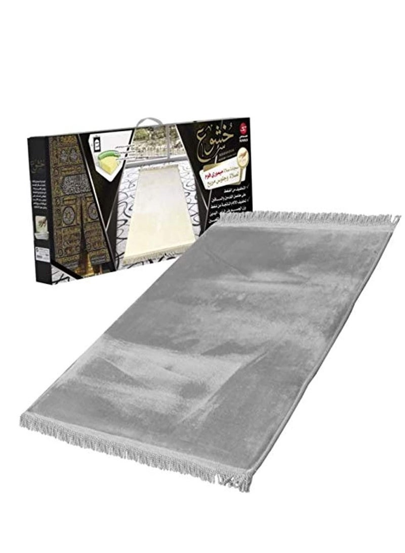 سندس سجادة صلاة خشوع مريحة لون رمادي - Image 1