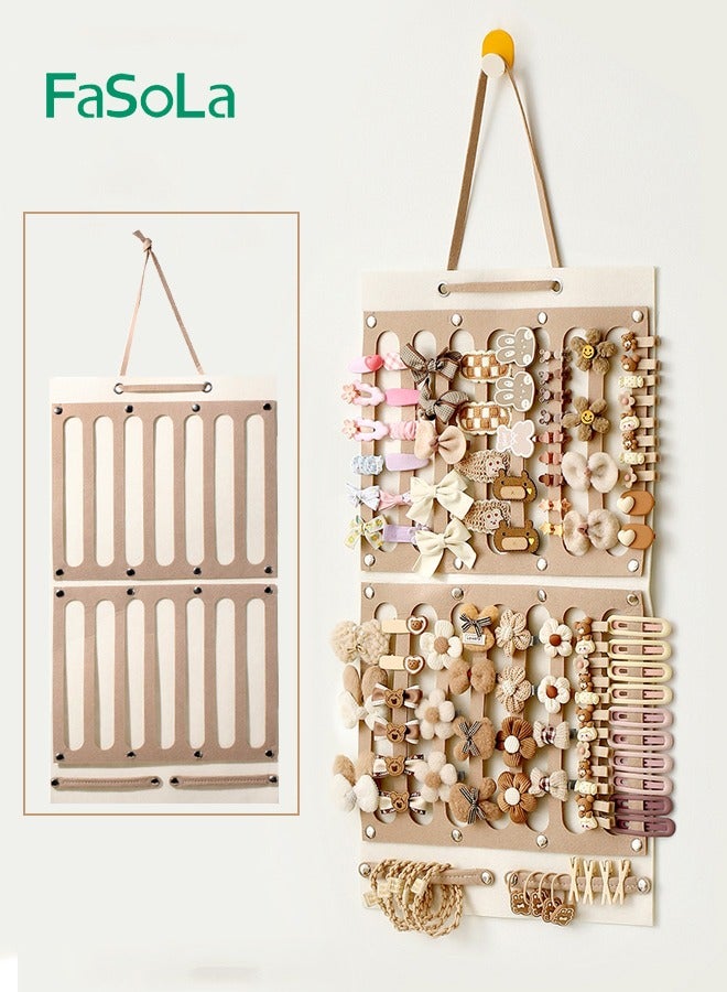 فاصولا منظم مشبك شعر الأطفال منظم مشبك شعر طوق شعر خاتم شعر بطاقة شعر إكسسوارات شعر حقيبة حائط تخزين إكسسوارات الشعر - Image 1