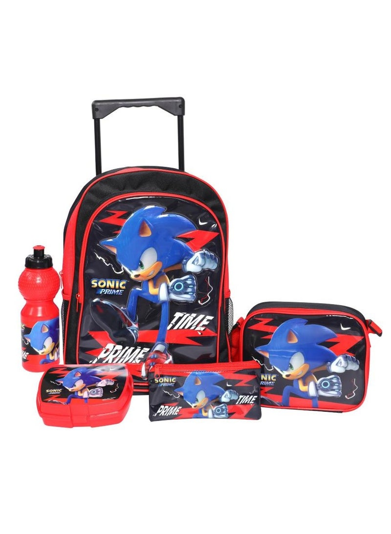 سونيك مجموعة حقيبة عربة 5 في 1 مع ملحق