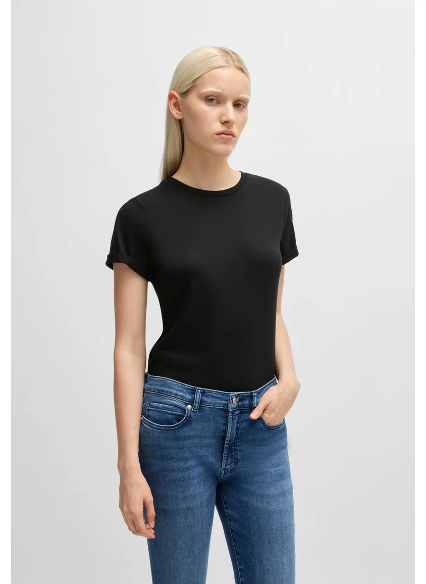 هوجو Slim-fit T-shirt in cotton with rear logo print