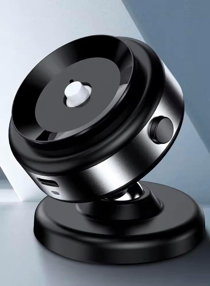 Magnetic Suction Phone Holder for Car, Mirror, and Gym – 360° Rotation Magnetic Cell Phone Mount (Silver) - Image 3