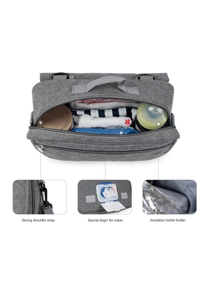 MOMIGO MOMIGO Baby Diaper Caddy Bag with Changing Pad - Diaper Caddy Tote Baby Stroller Bag Nursery Storage Bin for Diapers, Wipes & Toys Mini Diaper Bag for Outdoor  - Image 3